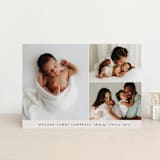 "Sweet Three" - Birth Announcements in Cloud by Brianne Larsen - Front
