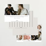 "Sweet Three" - Birth Announcements in Cloud by Brianne Larsen - Back of Card Options