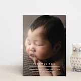 "Primary" - Birth Announcements in Vanilla by Pixel and Hank - Front