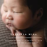 "Primary" - Birth Announcements in Vanilla by Pixel and Hank - Detail