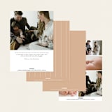 "eloise" - Birth Announcements in Peach by Ellen Schlegelmilch - Back of Card Options