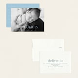 "Meet Charley" - Birth Announcements in Sky Blue by Hooray Creative - Assembled
