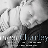 "Meet Charley" - Birth Announcements in Sky Blue by Hooray Creative - Detail