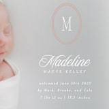 "Cameo" - Birth Announcements in Petal by Robert and Stella - Detail