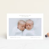 "twin" - Birth Announcements in Cloud by Lori Wemple - Front