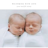 "twin" - Birth Announcements in Cloud by Lori Wemple - Detail