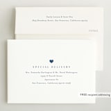 "Simple name" - Birth Announcements in Cobalt by Stacey Meacham - FREE Recipient Addressing