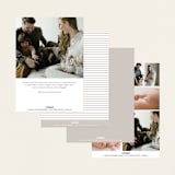 "Close Up" - Birth Announcements in Cotton by Angela Thompson - Back of Card Options