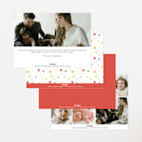 "Constellation" - Birth Announcements in Strawberry by Megan Davis - Back of Card Options