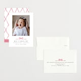 "Sweet Bow" - Birth Announcements in Cotton Candy by Paula Pecevich - Assembled
