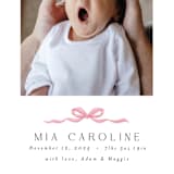 "Sweet Bow" - Birth Announcements in Cotton Candy by Paula Pecevich - Detail