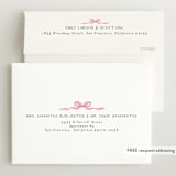 "Sweet Bow" - Birth Announcements in Cotton Candy by Paula Pecevich - FREE Recipient Addressing