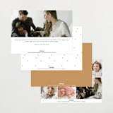 "simple in serif" - Birth Announcements in Snow by Bramble Studio - Back of Card Options