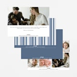 "casual hello" - Birth Announcements in Snow by Angela Marzuki - Back of Card Options