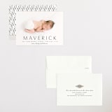 "Straight Forward" - Birth Announcements in Ebony by Kaydi Bishop - Assembled