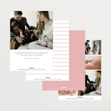 "Portraiture" - Birth Announcements in Rose by Alexandra Cohn - Back of Card Options