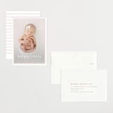 "Portraiture" - Birth Announcements in Rose by Alexandra Cohn - Assembled