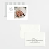 "Modern Arc" - Birth Announcements in Snow by Erin Deegan - Assembled