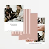 "Cameo" - Birth Announcements in Petal by Robert and Stella - Back of Card Options