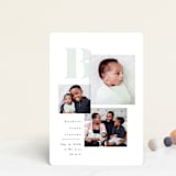 "Initial three" - Birth Announcements in Mist by Lea Delaveris - Front