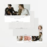 "Hug" - Birth Announcements in Shadow by Lea Delaveris - Back of Card Options