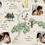 "Hundred Acre Wood" - Birth Announcements in Natural by Heather Schertzer - Detail