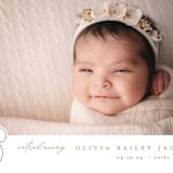 "Disney's Minnie's bow" - Birth Announcements in Peony by Creo Study - Detail