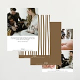 "signed with love" - Birth Announcements in Bark by AK Graphics - Back of Card Options