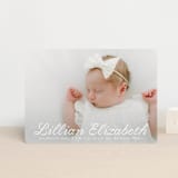 "Georgette" - Birth Announcements in Cotton by Megan Davis - Front