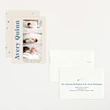 "moderne bébé" - Birth Announcements in Blueberry by Benita Crandall - Assembled