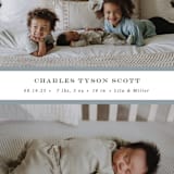 "stripe classic" - Birth Announcements in Sky by Sara Hicks Malone - Detail