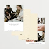 "Classical Border" - Birth Announcements in Creme by mo kelley - Back of Card Options