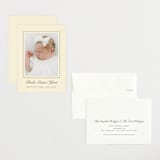 "Classical Border" - Birth Announcements in Creme by mo kelley - Assembled