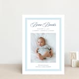 "Little Darling" - Birth Announcements in Baby Blue by Alston Foster - Front