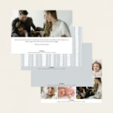 "Nickname" - Birth Announcements in Dove by Paula Pecevich - Back of Card Options