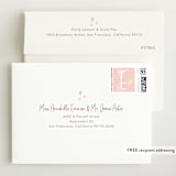 "Elegance in the name" - Birth Announcements in Dusty Rose by Lorena Depante - FREE Recipient Addressing