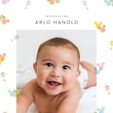 "Disney's Mickey Confetti" - Birth Announcements in Candy by Ellen Schlegelmilch - Detail