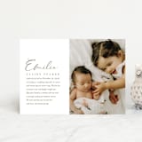 "Our Story" - Birth Announcements in Chocolate by Jessica Williams - Front