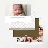"Our Story" - Birth Announcements in Chocolate by Jessica Williams - Back of Card Options
