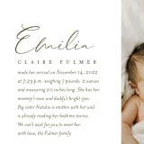 "Our Story" - Birth Announcements in Chocolate by Jessica Williams - Detail