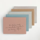"Our Story" - Birth Announcements in Chocolate by Jessica Williams - Colored Envelopes Available