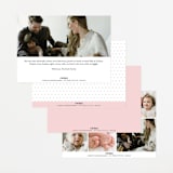 "Cuddle Bugs" - Birth Announcements in Blush by Lauren Chism - Back of Card Options