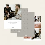 "Classically Stated" - Birth Announcements in Sugar by Sara Hicks Malone - Back of Card Options