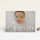 "Classy Name" - Birth Announcements in Cloud by Ekko Studio - Front
