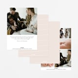 "Just Lovely" - Birth Announcements in Shell by Lea Delaveris - Back of Card Options