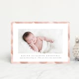 "Desert Plaid" - Birth Announcements in Terracotta by Erica Krystek - Front