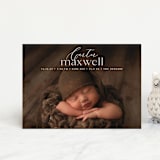 "Contemporary Classic" - Birth Announcements in Jasmine by Erin Deegan - Front