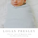 "Menil" - Birth Announcements in Fawn by Megan Davis - Detail