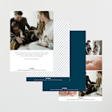 "Modern scribe" - Birth Announcements in Lake by Stacey Meacham - Back of Card Options