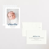 "Bold Nickname" - Birth Announcements in Bluebird by Shirley Lin Schneider - Assembled